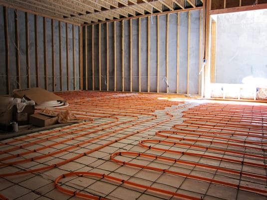 Photo of Hydroflow - San Francisco, CA, US. Radiant heating system being installed