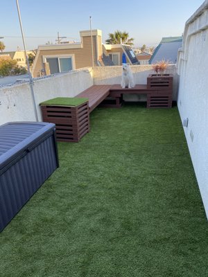 Photo of Done Today by CJ - San Diego, CA, US. Turf installation on roof deck