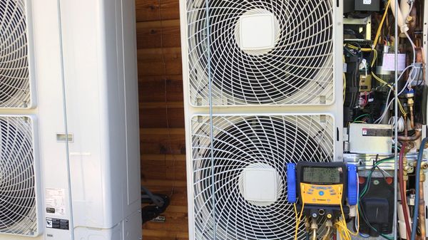 Photo of A Plus Quality HVAC - Daly City, CA, US. 8 Ton Heat pump installation.