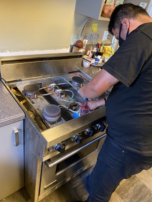 Photo of Zuta Appliance Repair - Berkeley, CA, US. Viking spark module replacement. Appliance repair, Appliance service, Refrigerator repair, Washing machine repair, Dishwasher repair.