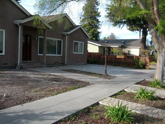 Photo of Ideal Landscape & Concrete - Menlo Park, CA, US. Paver patio and walkway installed by Ideal Engineering