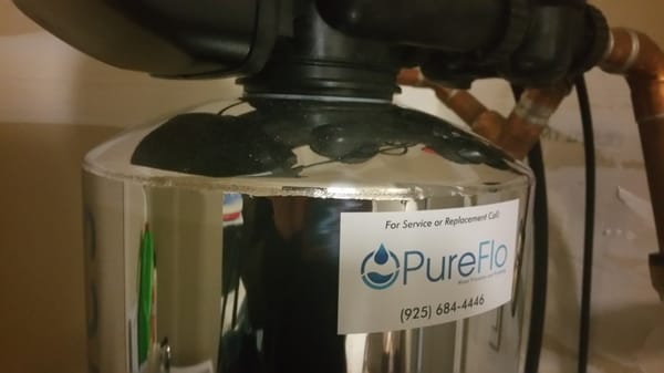 Photo of Pureflo Water Systems - Brentwood, CA, US. Our water softener system installed by Justin of PureFlo