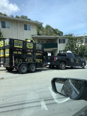 Photo of Mud Dog Junk Removal - South San Francisco, CA, US. Mud Dog Junk Removal Truck & Trailer