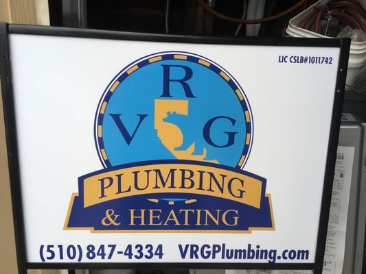 Photo of VRG Plumbing - Oakland, CA, US. Job site sign