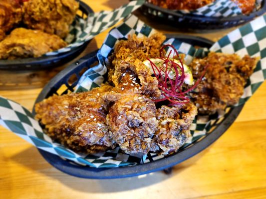 Photo of Chimac Korean Pub & Fried Chicken - Victoria, BC, CA. soy garlic wings