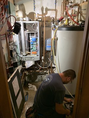 Photo of Hydroflow - San Francisco, CA, US. Service call to replace blower and auto fill valve.