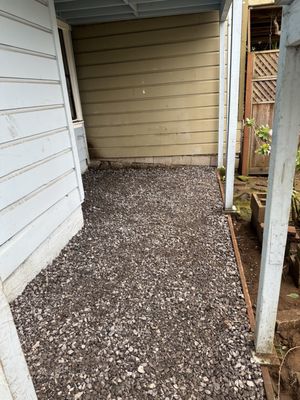 Photo of Green Valley Landscaping Services - San Francisco, CA, US. Changing an ugly floor for bluish-gray gravel