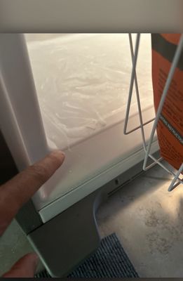 Photo of Fast and Easy Appliance Repair - Oakland, CA, US. The problem. Ice forming at bottom of the freezer and dripping outside while defrosting