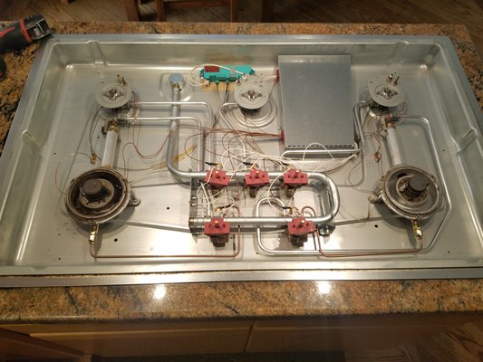 Photo of Magnet Appliance Repair - San Ramon, CA, US. cooktop repair/ burner valve and switch replacement/ San Ramon appliance repair