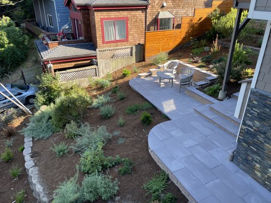 Photo of JML Landscapes - San Francisco, CA, US. a view of the back yard and patio