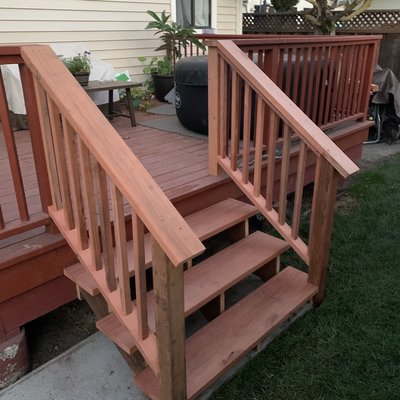 Photo of Mckay Irrigation Systems - Berkeley, CA, US. New Redwood Stairs, Alameda California