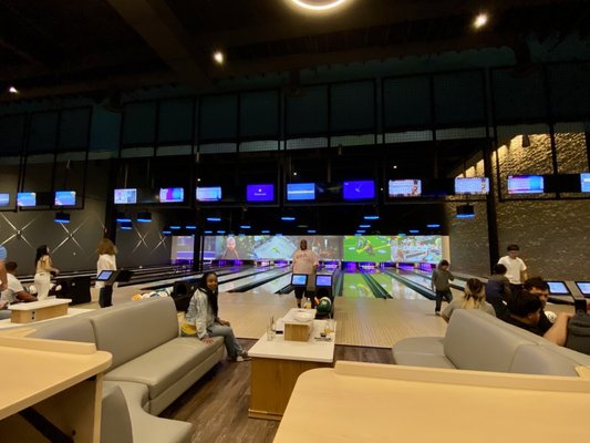 Photo of Red Hawk Resort + Casino  - Placerville, CA, US. 05.07.23 18-lane ultramodern bowling