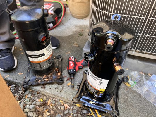 Photo of WAVE Appliance & HVAC Repair - Walnut Creek, CA, US. AC compressor replacement