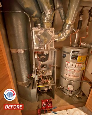 Photo of NEXT HVAC & Appliance Repair - San Francisco, CA, US. System installation/replacement with 80% efficiency furnace