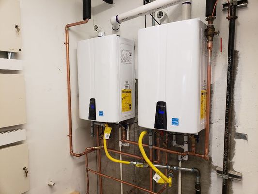 Photo of Evo Water Heating & Plumbing - San Jose, CA, US. Dual tankless needed for 6  bathroom home