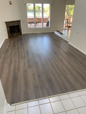 Photo of American Carpet Distributors - Park Ridge, IL, US. Vinyle plank installed 8/6/20