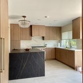 Custom kitchen cabinets assembly and appliance installation
