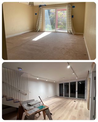 Photo of Handyman Heroes - San Francisco, CA, US. Before/after: HH demo-ed floor, poured new slab, enlarged door opening, all the heavy lifting! Some finishes by my subs.