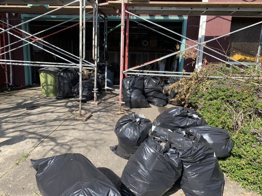 Photo of Bigfoot Hauling & Junk Removal - San Francisco, CA, US. Trash separate and ready to go .... Let's go BIGFOOT!!!