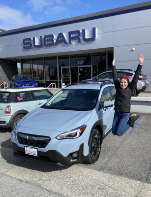 Photo of Serramonte Subaru - Colma, CA, US. 2021 Subaru Crosstrek Limited in Cool Gray Khaki