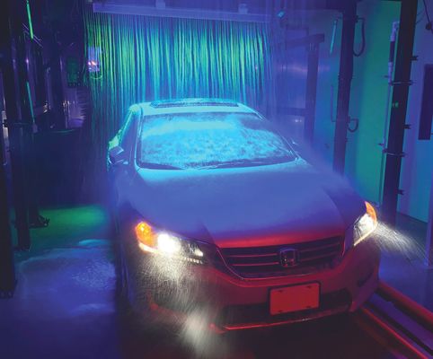 Photo of Express Auto Wash Boundary - Vancouver, BC, CA. interior of tunnel car wash on Boundary