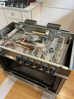 Photo of A Plus Appliance Repair - San Francisco, CA, US. Bertazonni range spark module repair
