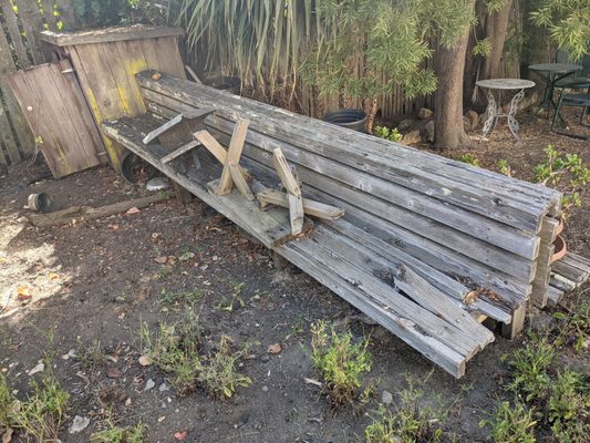 Photo of Rick's Hauling & Demolition - Berkeley, CA, US. Bench Demolition