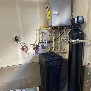 Water softener installed