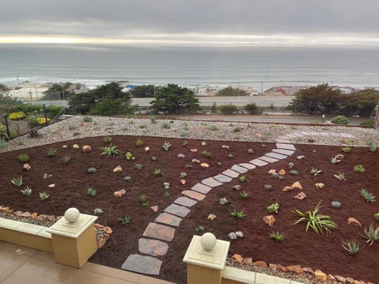 Photo of Earthtones - Pacifica, CA, US. Our beautiful new xeriscape!