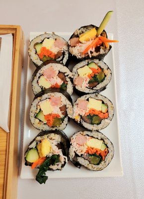 Photo of Tae’s Korean Cuisine - Vancouver, BC, CA. Kim's signature kimbap