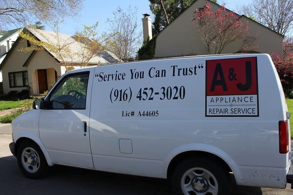 Photo of A & J Appliance Repair Service - Sacramento, CA, US. A & J van