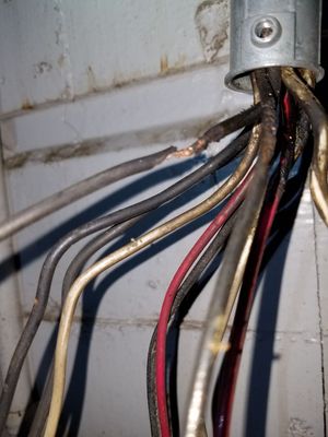 Photo of General SF - San Francisco, CA, US. The wire can be damaged inside the metal tube conduit