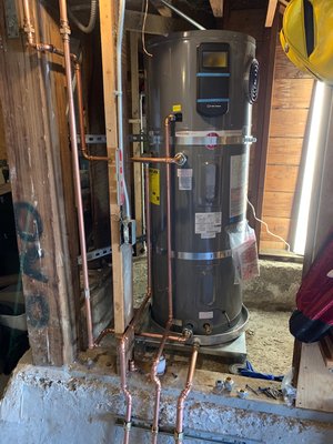 Photo of Kenneth Asire Plumbing - San Francisco, CA, US. Hybrid water heater installation