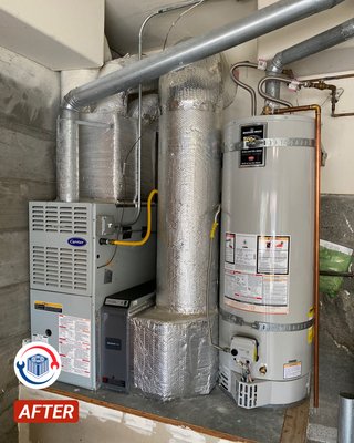 Photo of NEXT HVAC & Appliance Repair - San Francisco, CA, US. Air electrical filter purifier filter "HoneyWell" -- installation.