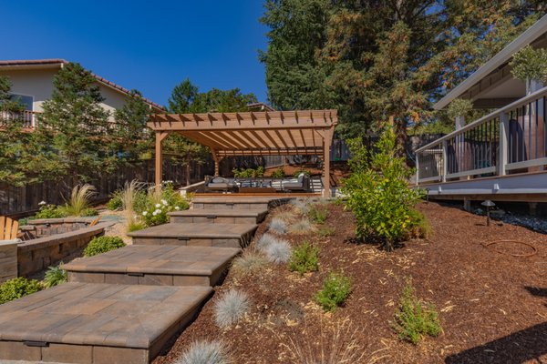 Photo of A Tamam Construction - South San Francisco, CA, US. a patio with a pergolated pergolated pergolated pergolated pergolated pergolated