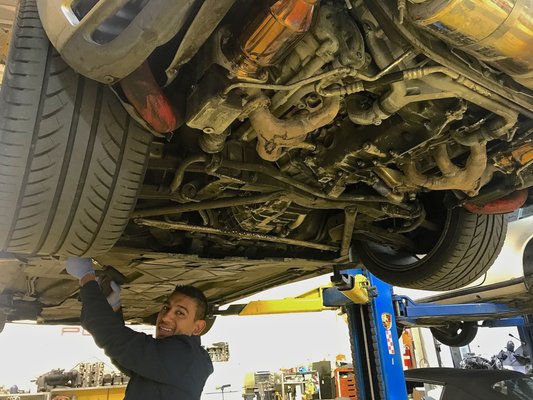 Photo of Aldo's Performance Motors - San Francisco, CA, US. Harold at Aldo's Porsche!