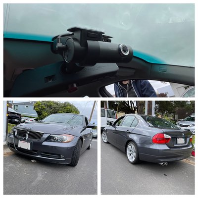 Photo of OE Plus - San Francisco, CA, US. Bmw E90 blackvue dash cam install