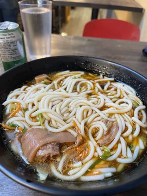 Photo of Momi Noodle - Victoria, BC, CA. Pork knuckle noodle