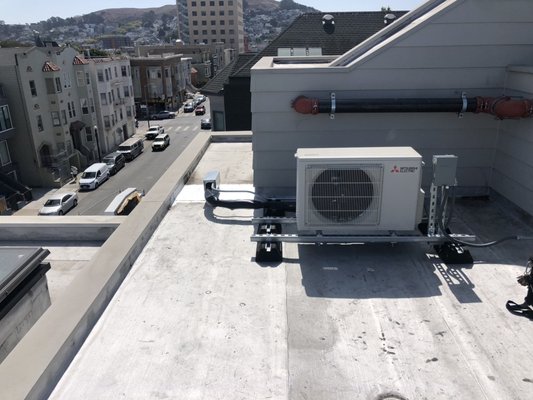 Photo of A Plus Quality HVAC - Daly City, CA, US. Mitsubishi Heat pump    115 V