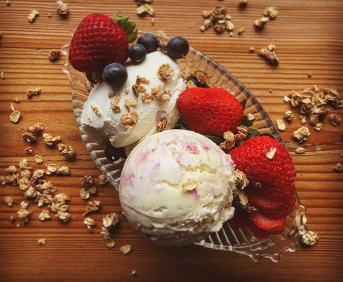 Photo of San Francisco's Hometown Creamery - San Francisco, CA, US. Honey Berry Breakfast Ice Cream