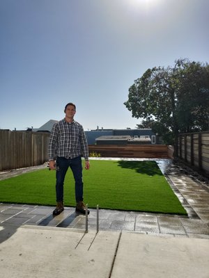 Artificial turf installation 