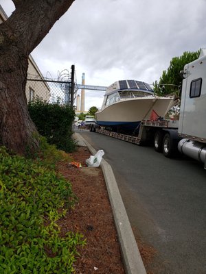 Photo of Vee Jay Marine Services - Pittsburg, CA, US. Driver backs her in