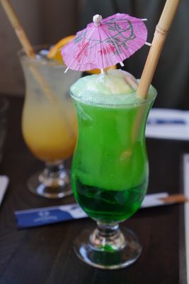 Photo of Takenaka - Vancouver, BC, CA. Melon float drink (see more on Instagram @melshealthybowl)