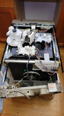 Photo of Zuta Appliance Repair - Berkeley, CA, US. Bosch circulation pump replacement. Appliance repair, Appliance service, Refrigerator repair, Washing machine repair, Dishwasher repair.