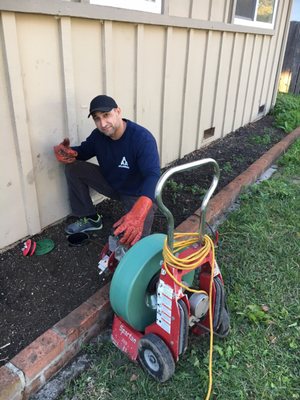 Photo of Aaa Affordable Plumbing &trenchless sewer  - Fremont, CA, US. Khan snaking the new clean out access