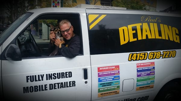 Photo of Paul's Mobile Detailing - San Francisco, CA, US. Paul and 1 of his tiny heavenly creatures