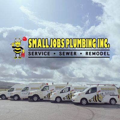 Photo of Small Jobs Plumbing, Inc. - Petaluma, CA, US. Small Jobs Plumbing Fleet - Your Sewer Rooter Specialists! Proudly Serving Sonoma & Marin County