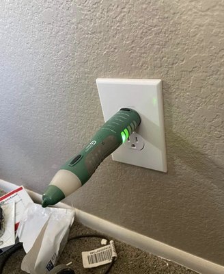 Photo of Simple Pro Handyman  - San Diego, CA, US. TUCK found that wired were wrong into the outlet, he fixed it to be corrected and changed new outlet.