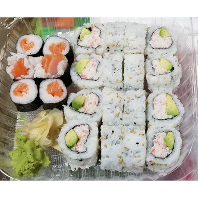 Photo of Sumo Sushi - Albany, CA, US. a variety of sushi in a plastic container