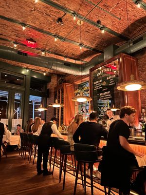 Photo of Torrisi - New York, NY, US. Picture of just the bar, love the design of the whole space but it was difficult for me to capture!